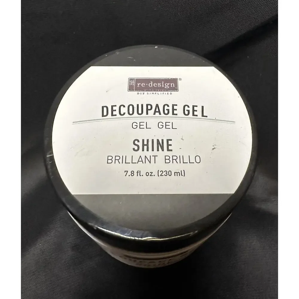 New Redesign W/Prima Decoupage Gel Shine 7.8oz Water-Based Waterproof Varnish